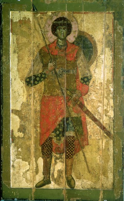 Icona di San Giorgio, 1130-50 da Novgorod School